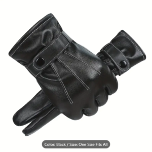 Genuine leather Winter Cycling Gloves for Men