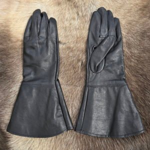 Premium Black Leather Fencing Gloves Customize make to order