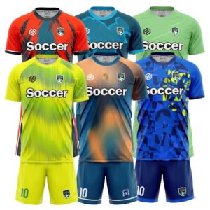 OEM Customized Soccer Jersey Sets Sublimation Quick Dry Practice Soccer Wear For Men's Football Uniform