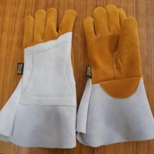 Premium Split Leather Moose Hide Tig Welder Glove with Both Hand Patch