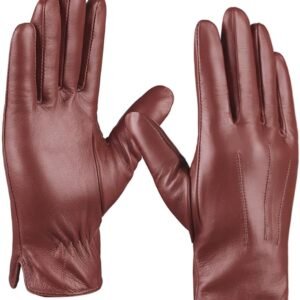 Luxury Mens Leather Cashmere Lined Winter Gloves SWG-900-1